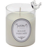 Scented Candle in blown glass holder with birds