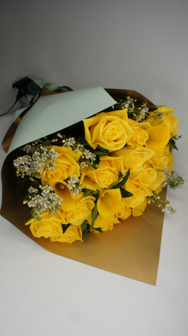 Yellow Roses & Calla Bouquet