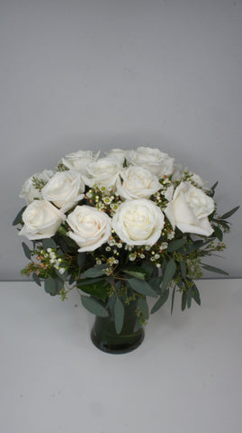 Classic White Roses